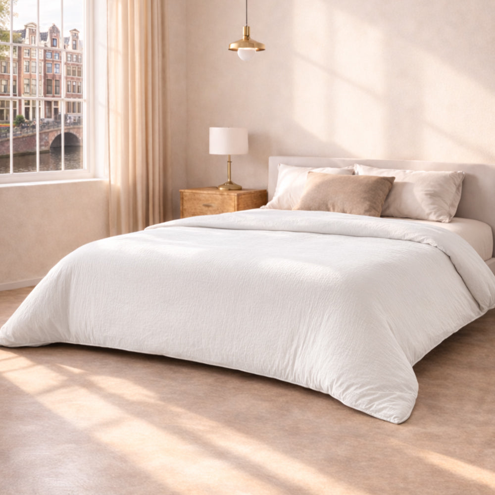 Dekbed Zonder Overtrek - Wit Micro Mousseline