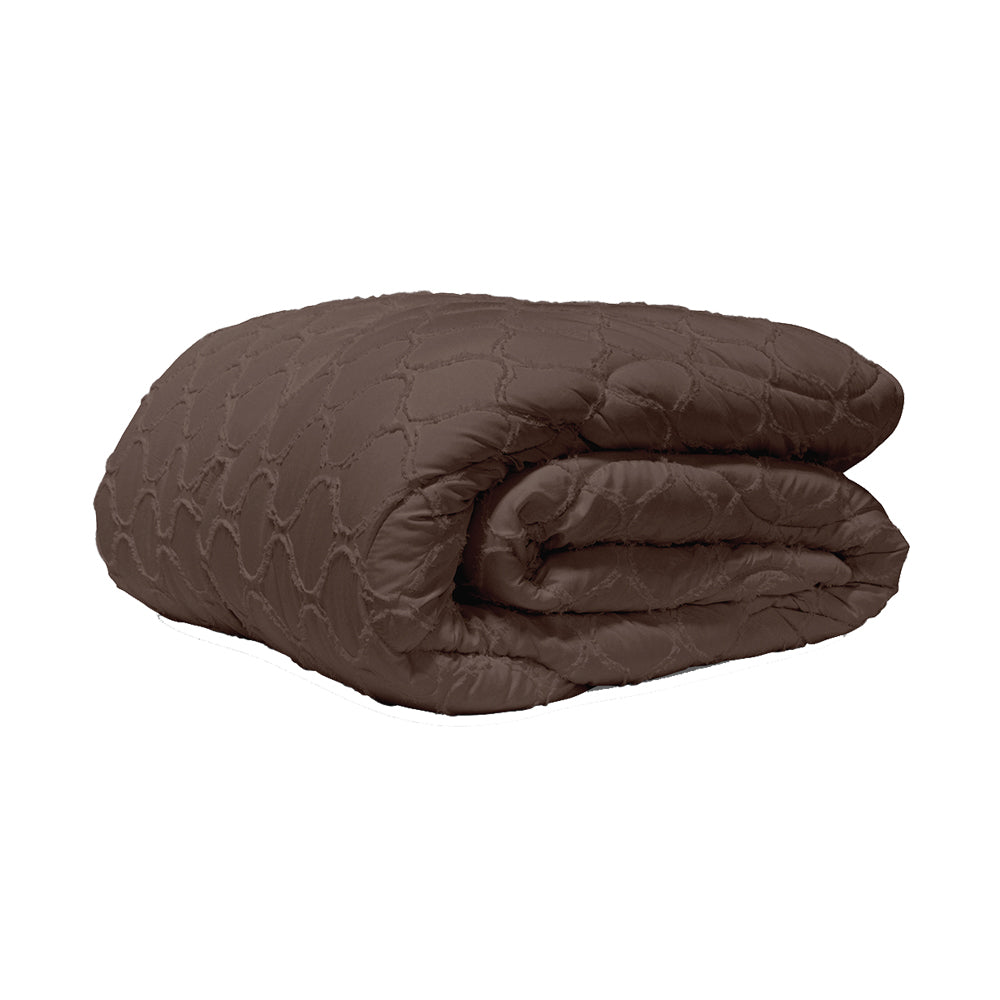 Dekbed Zonder Overtrek - Bruin Tufted Curve
