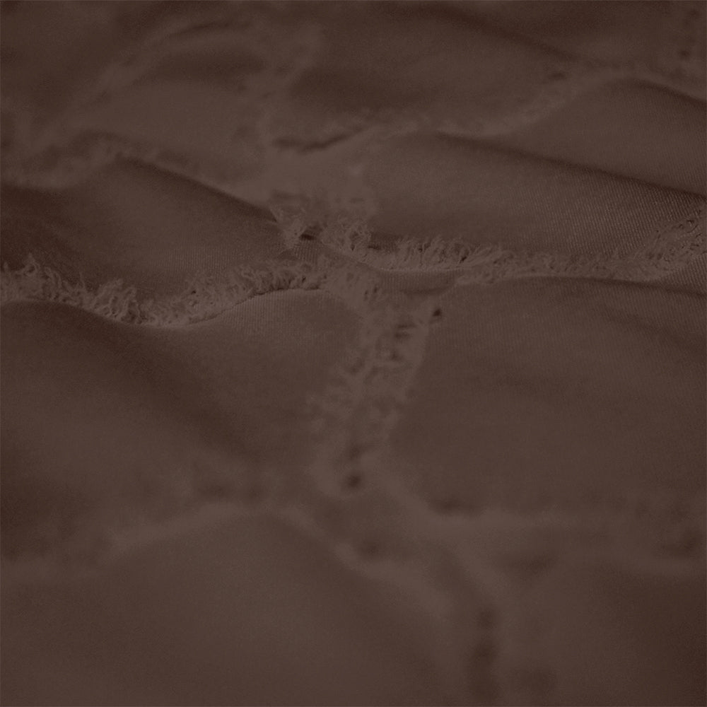 Dekbed Zonder Overtrek - Bruin Tufted Curve