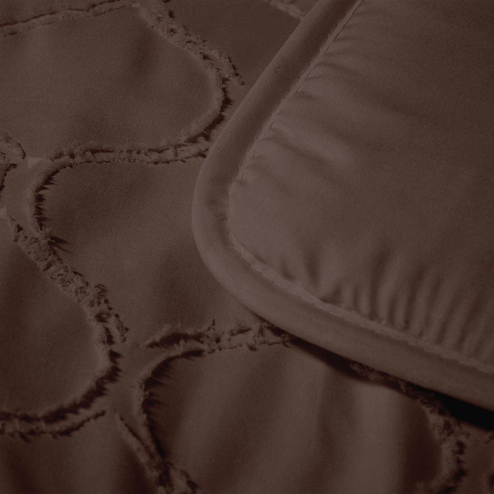 Dekbed Zonder Overtrek - Bruin Tufted Curve