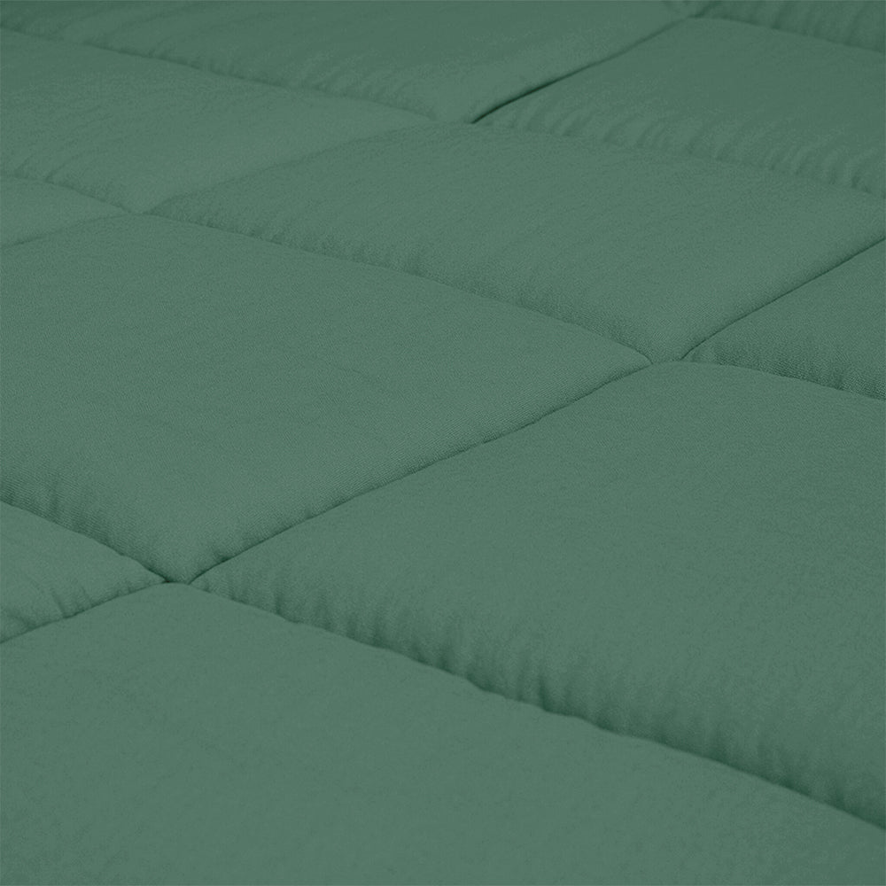 Dekbed Zonder Overtrek - Dennengroen Stone Washed