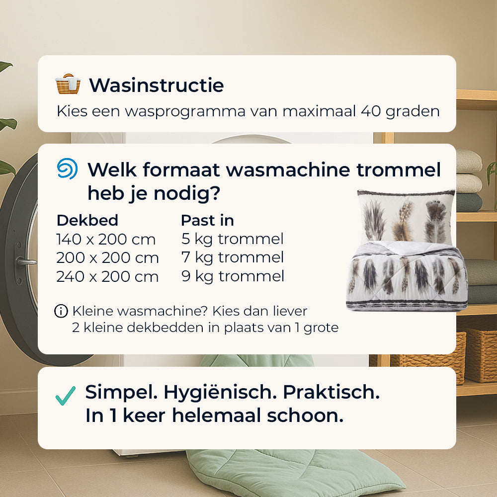 Dekbed Zonder Overtrek - Feathers - Lazy