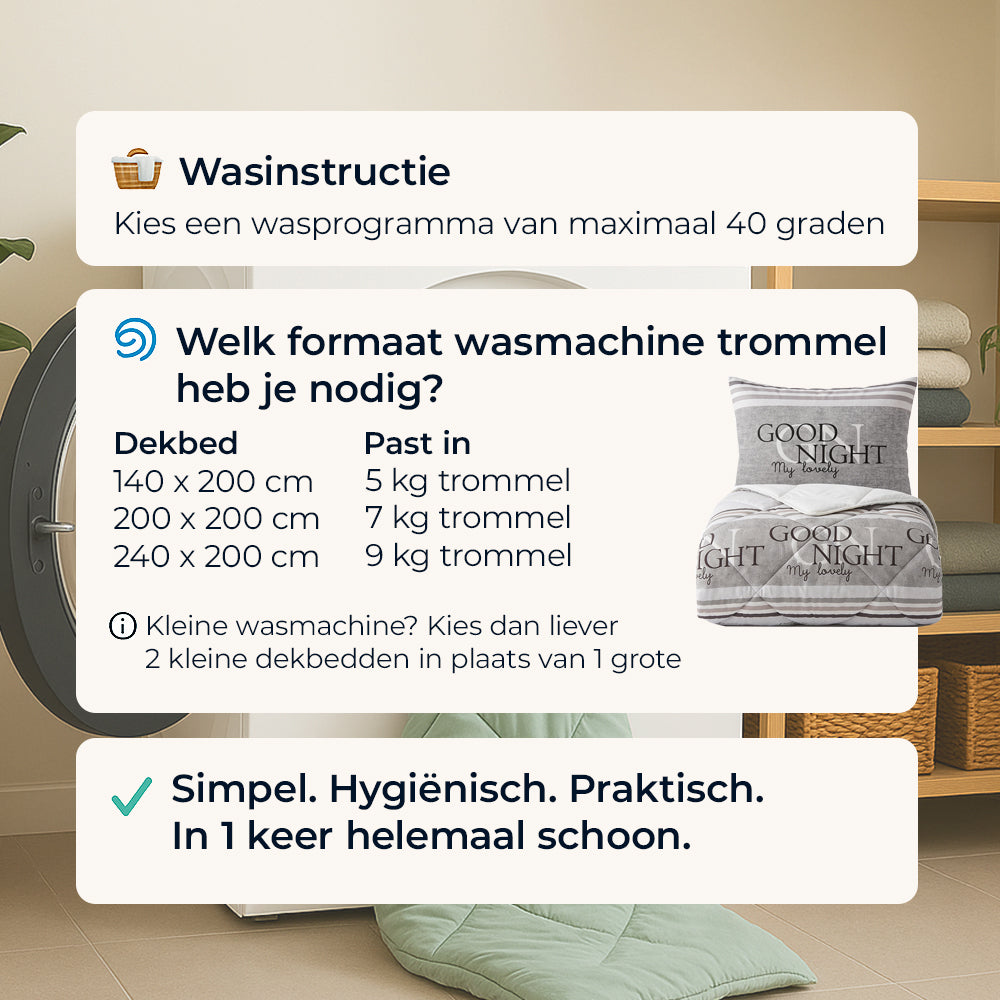 Dekbed Zonder Overtrek - Goodnight - Lazy