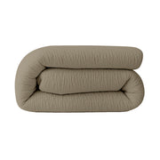 Dekbed Zonder Overtrek - Taupe Micro Mousseline