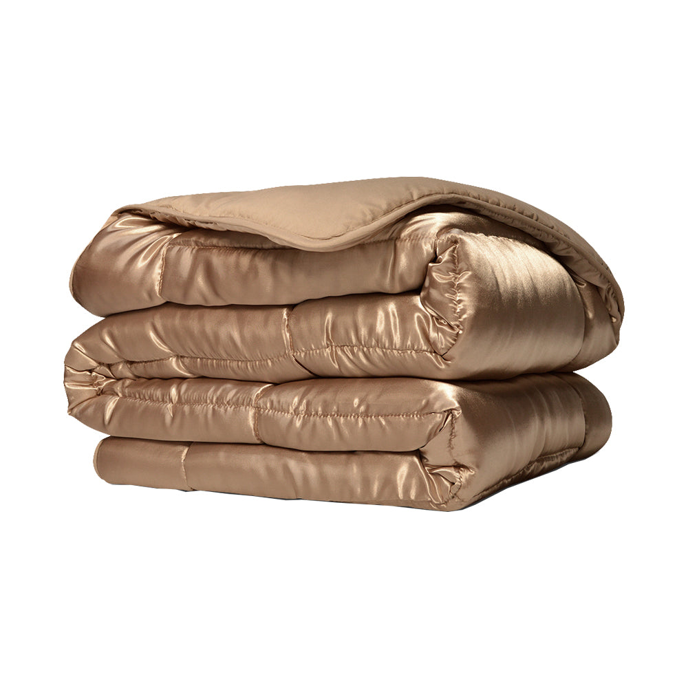 Dekbed Zonder Overtrek - Taupe Satin
