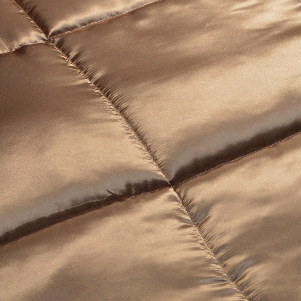 Dekbed Zonder Overtrek - Taupe Satin