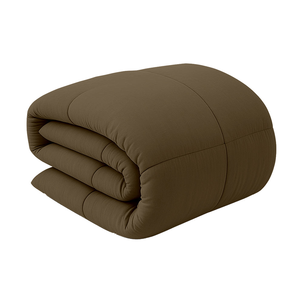 Dekbed Zonder Overtrek - Taupe Stone Washed