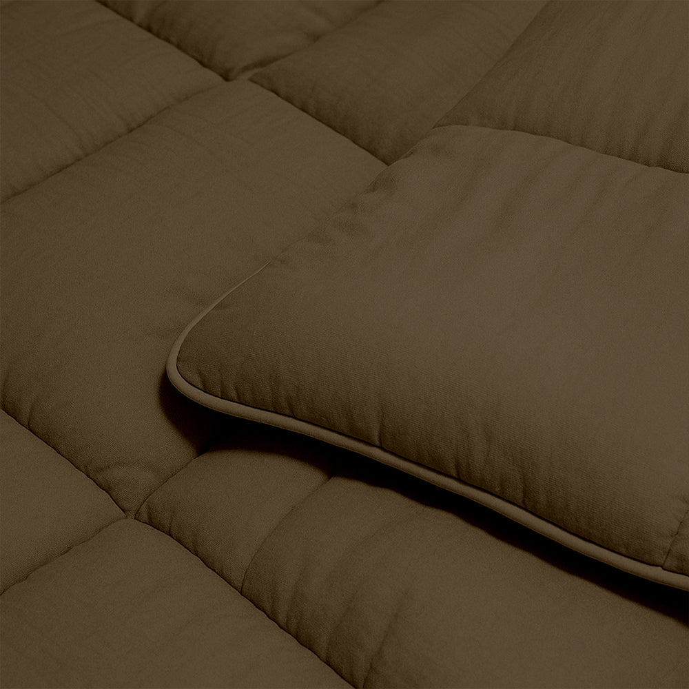 Dekbed Zonder Overtrek - Taupe Stone Washed