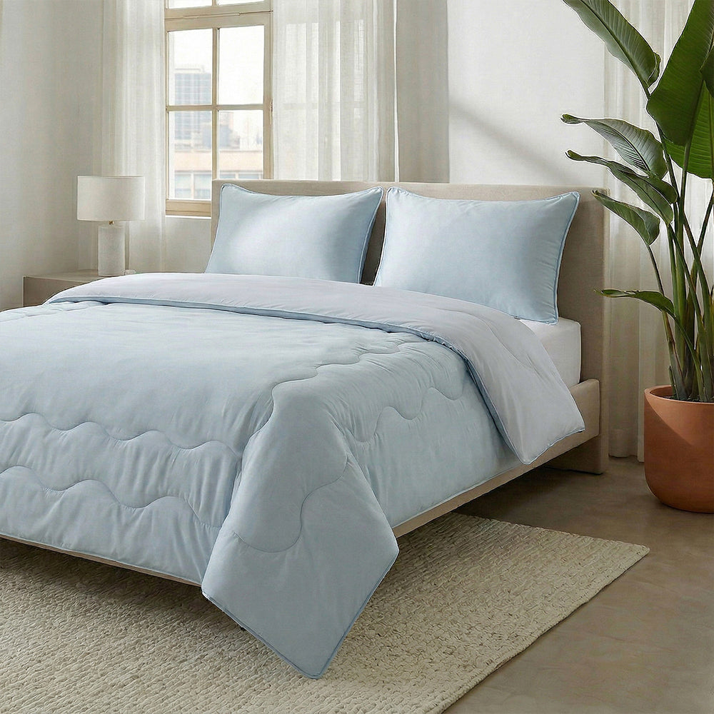 Dekbed Zonder Overtrek - Verkoelende Blue Cell Lazy - Blauw