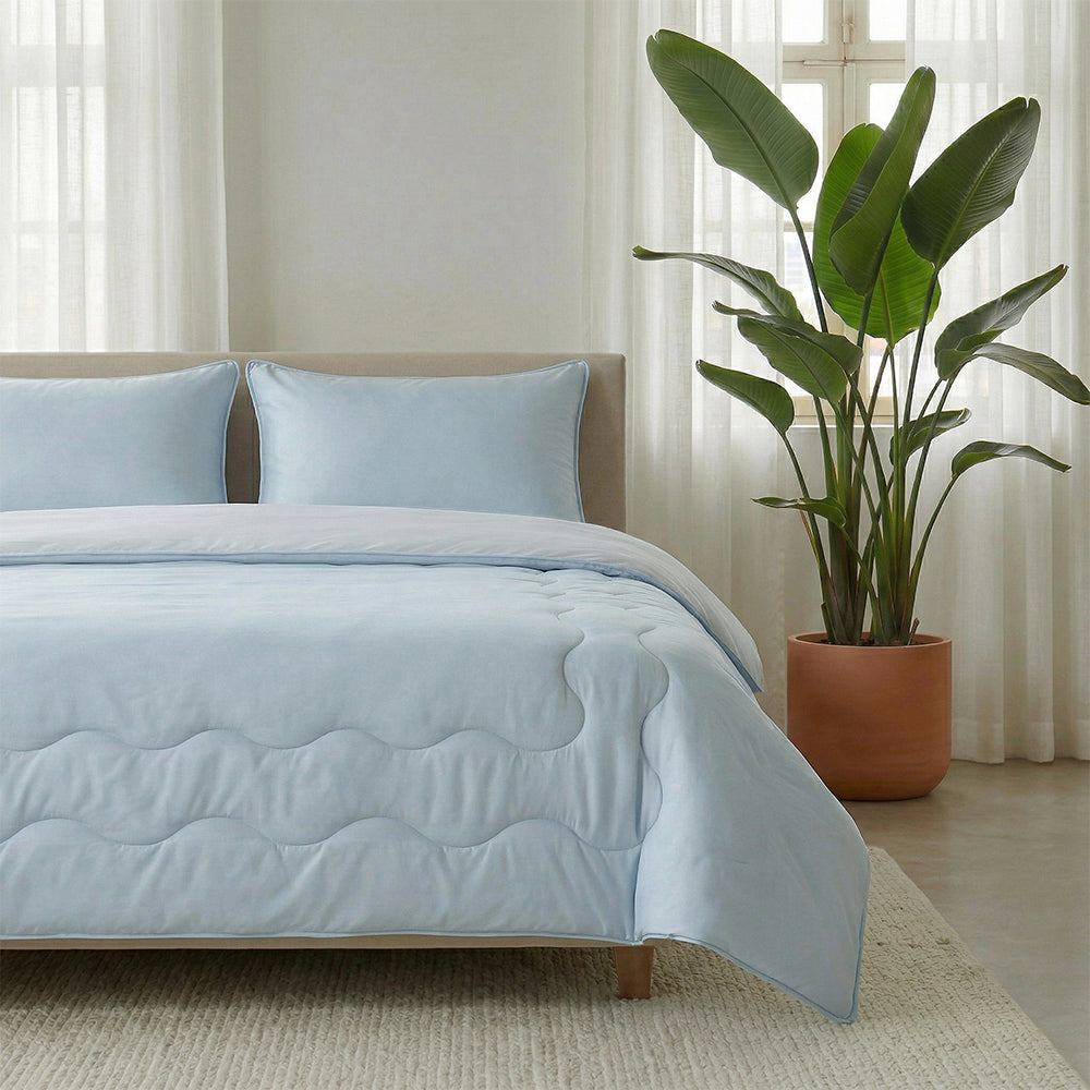 Dekbed Zonder Overtrek - Verkoelende Blue Cell Lazy - Blauw