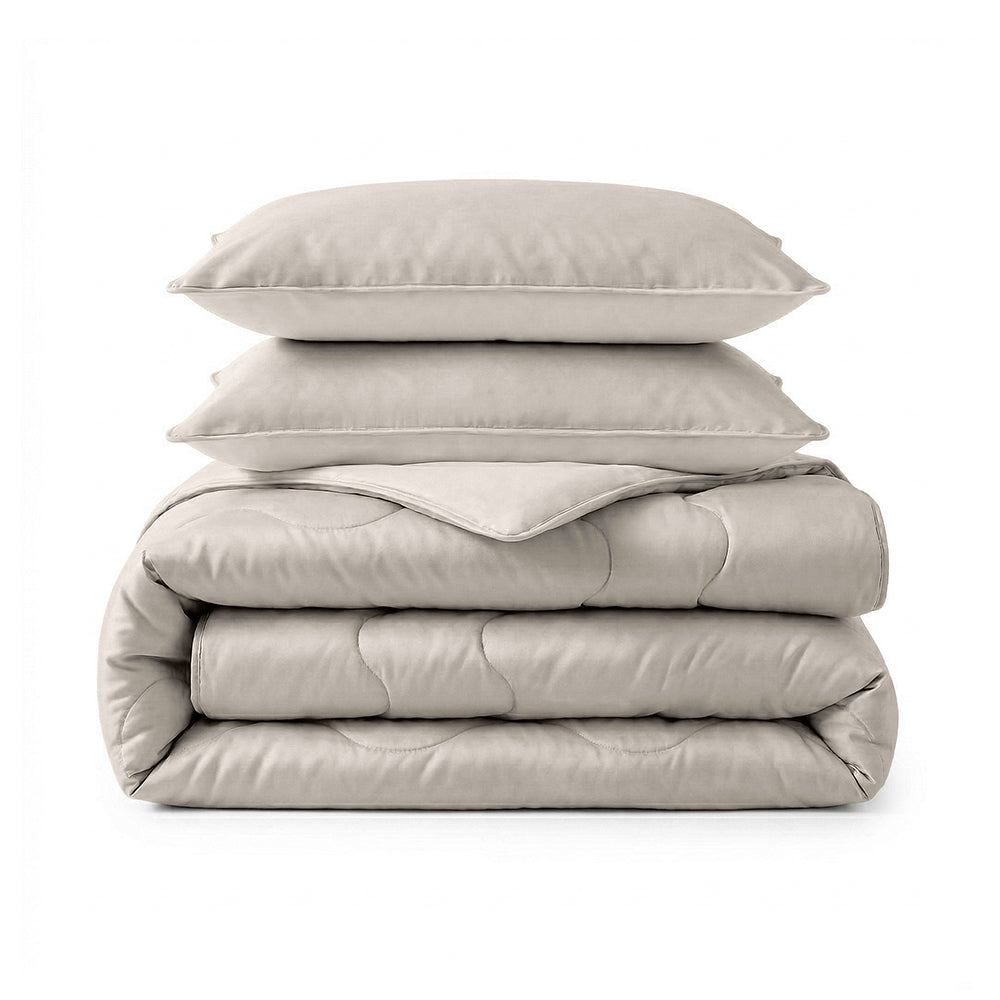 Dekbed Zonder Overtrek - Verkoelende Blue Cell Lazy - Taupe