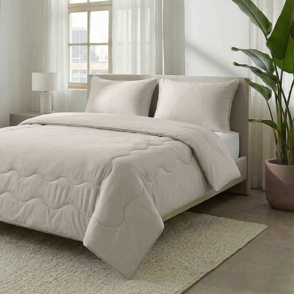 Dekbed Zonder Overtrek - Verkoelende Blue Cell Lazy - Taupe