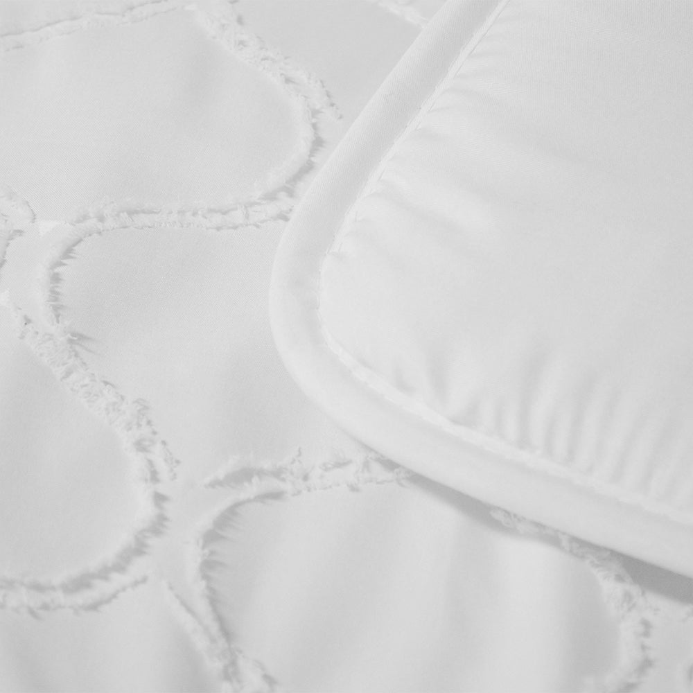 Dekbed Zonder Overtrek - Wit Tufted Curve