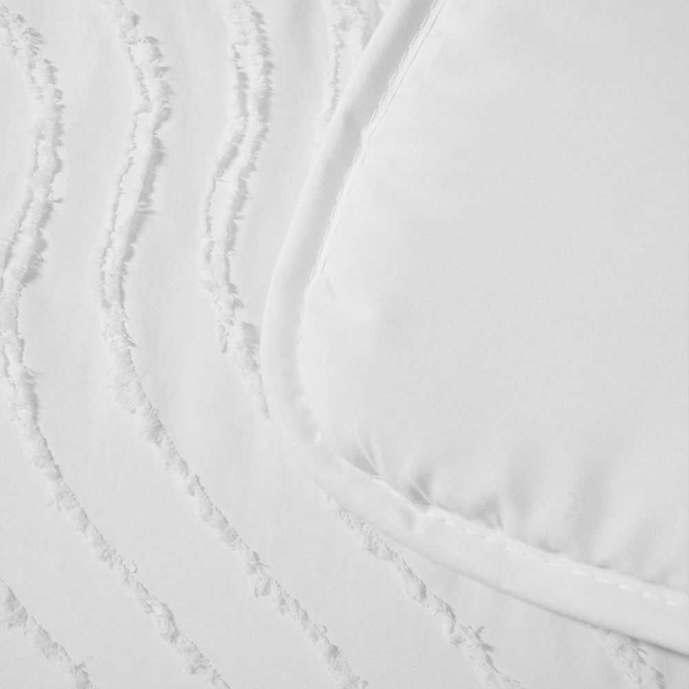 Dekbed Zonder Overtrek - Wit Tufted Waves