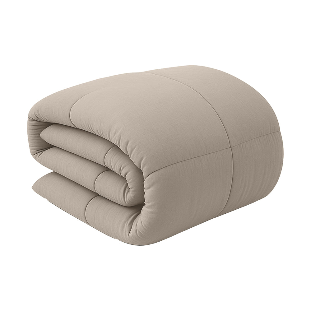 Dekbed Zonder Overtrek - Zand Stone Washed