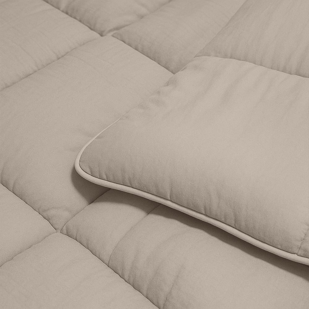 Dekbed Zonder Overtrek - Zand Stone Washed