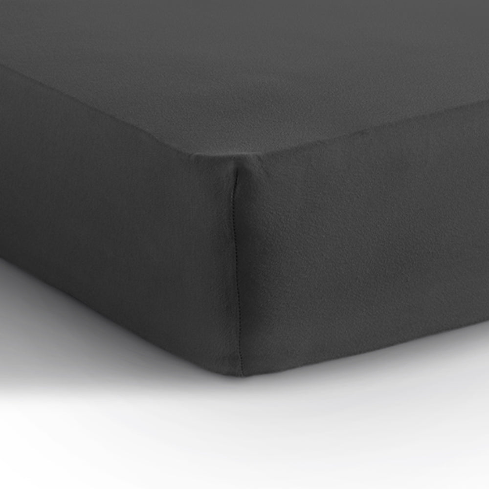 Hoeslaken Enkel Jersey - Stretch - Antraciet