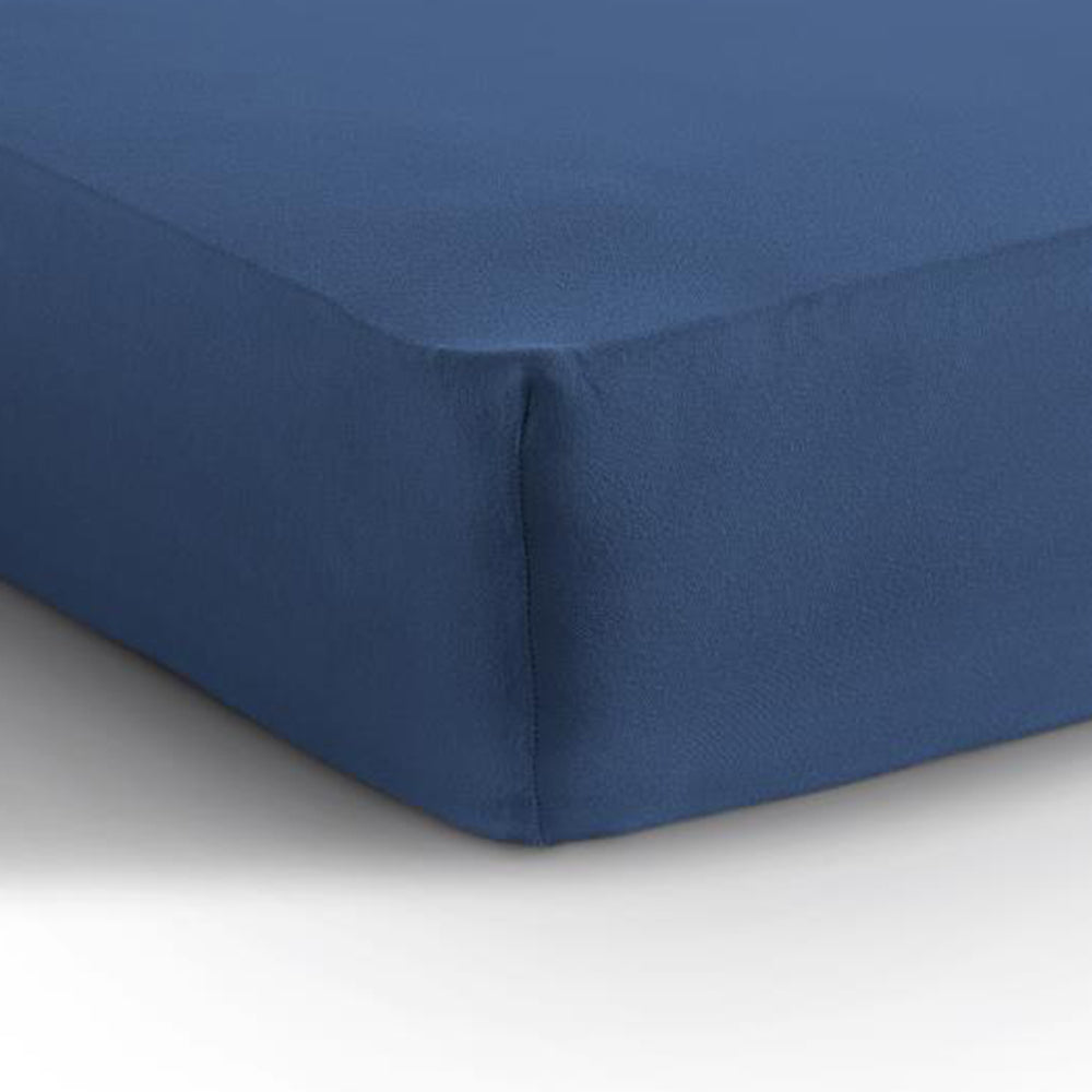 Hoeslaken Enkel Jersey - Stretch - Blauw