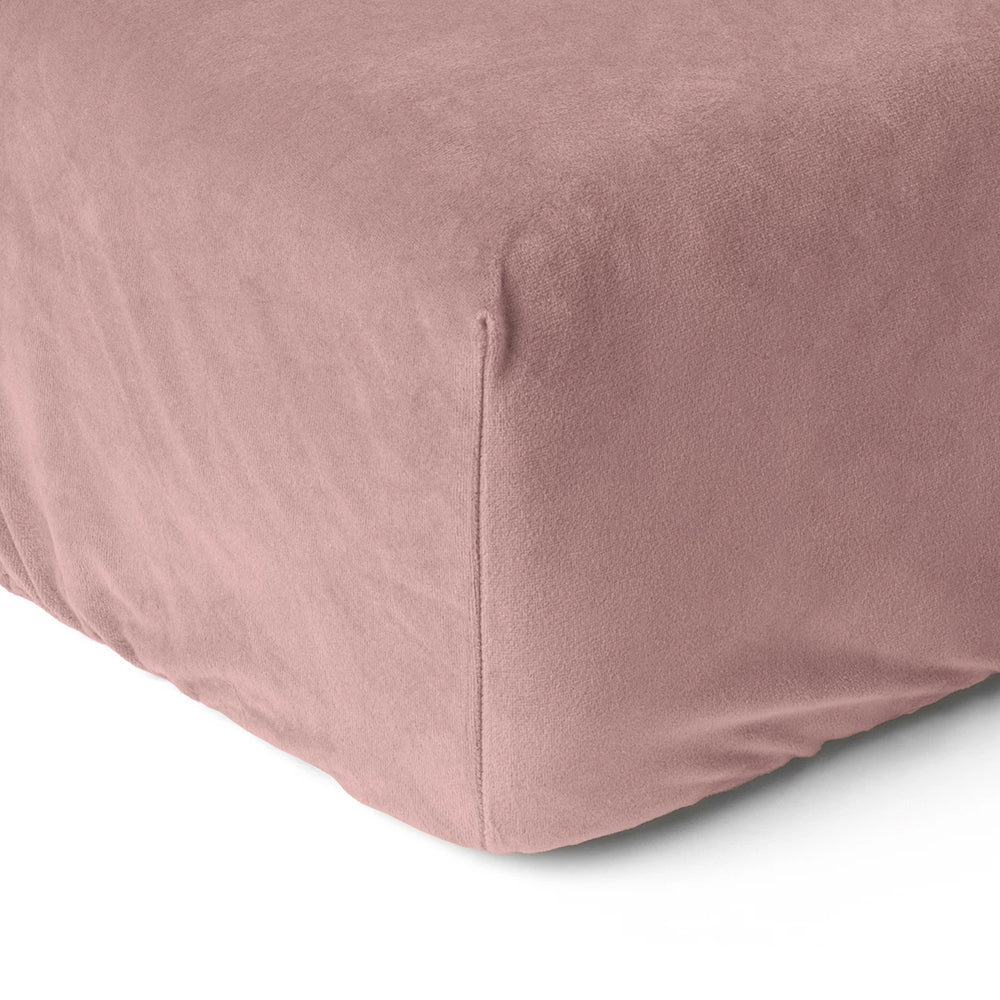 Hoeslaken Velvet - Oud Roze