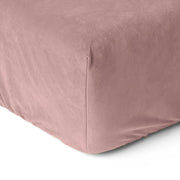 Hoeslaken Velvet - Oud Roze