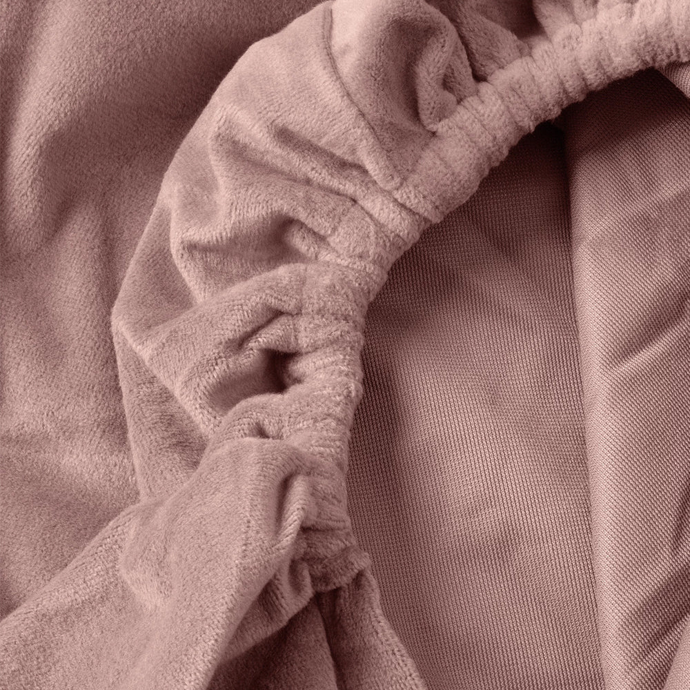 Hoeslaken Velvet - Oud Roze