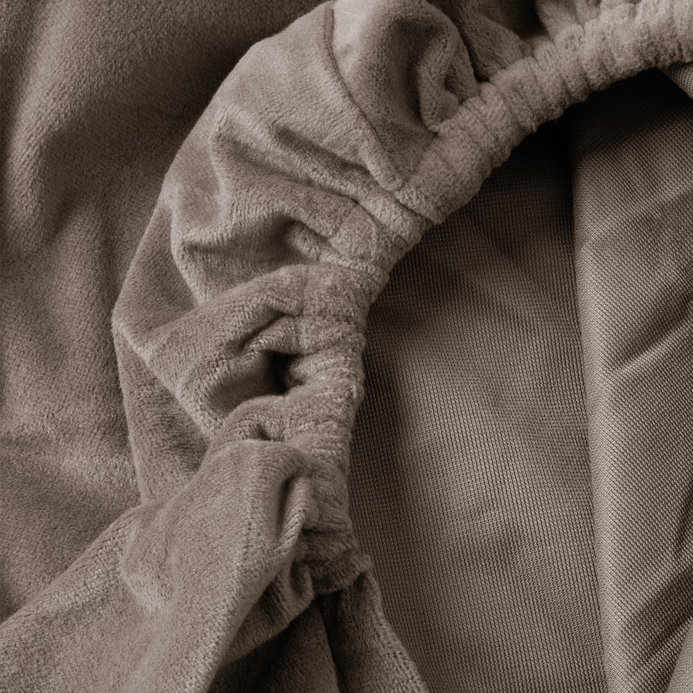 Hoeslaken Velvet - Taupe