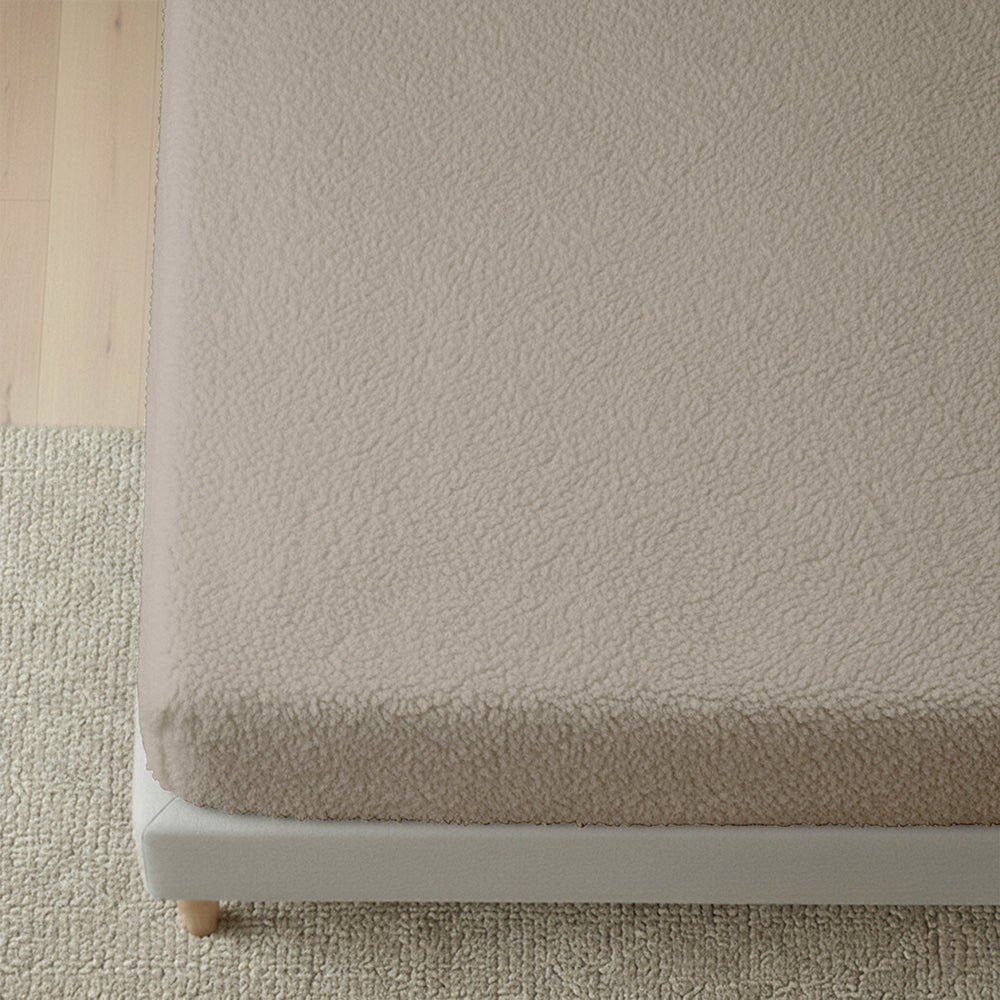 Hoeslaken - Taupe Teddy