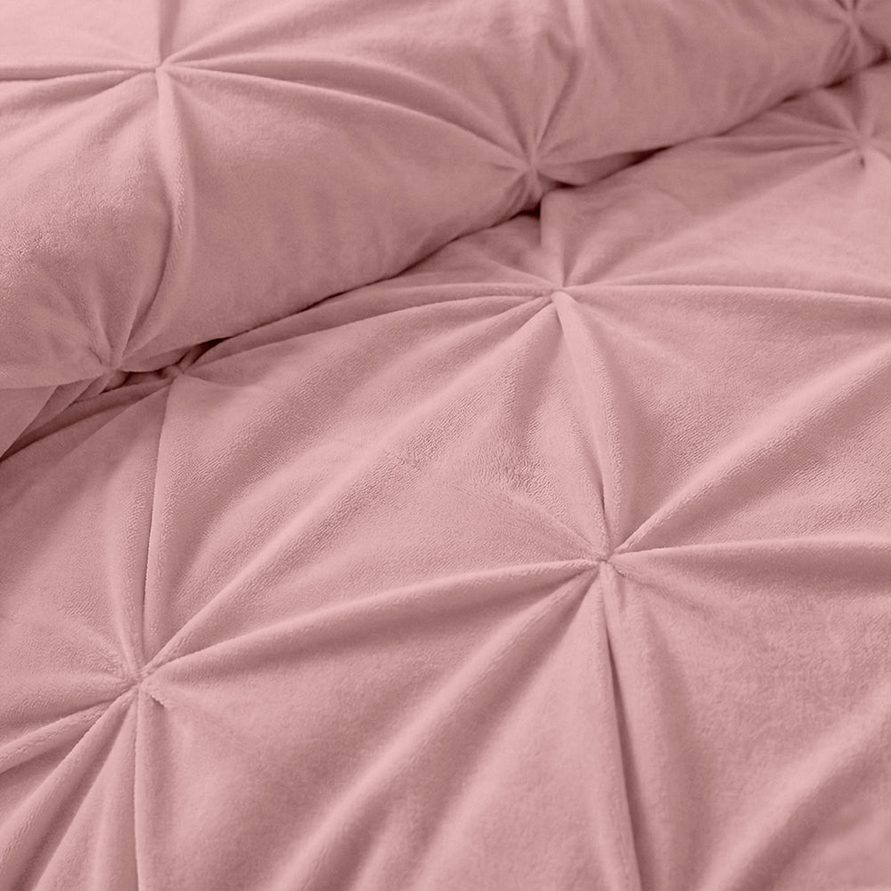 Dekbed Zonder Overtrek - Roze Velvet Pintuck