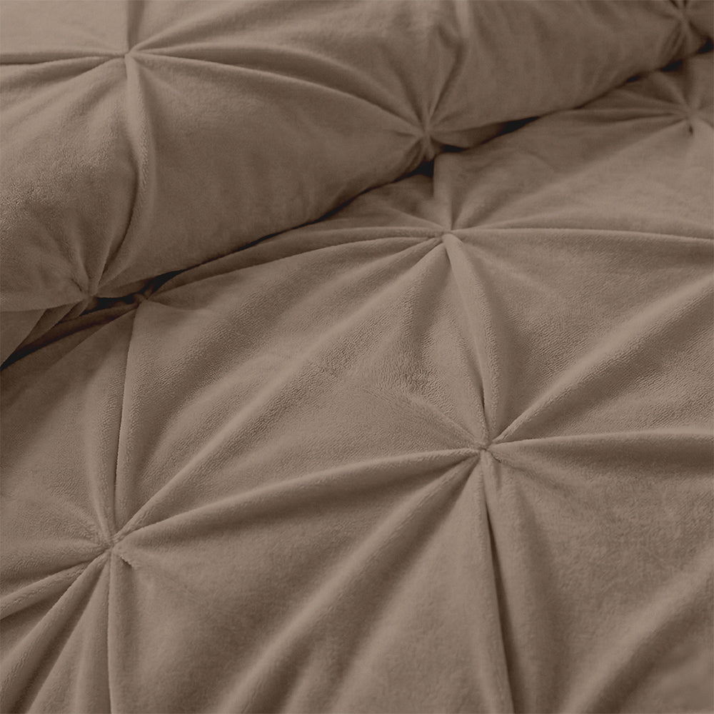 Dekbed Zonder Overtrek - Taupe Velvet Pintuck
