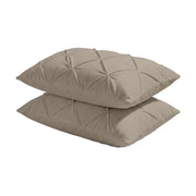2-Pack: Kussenslopen - Licht Taupe Velvet Pintuck