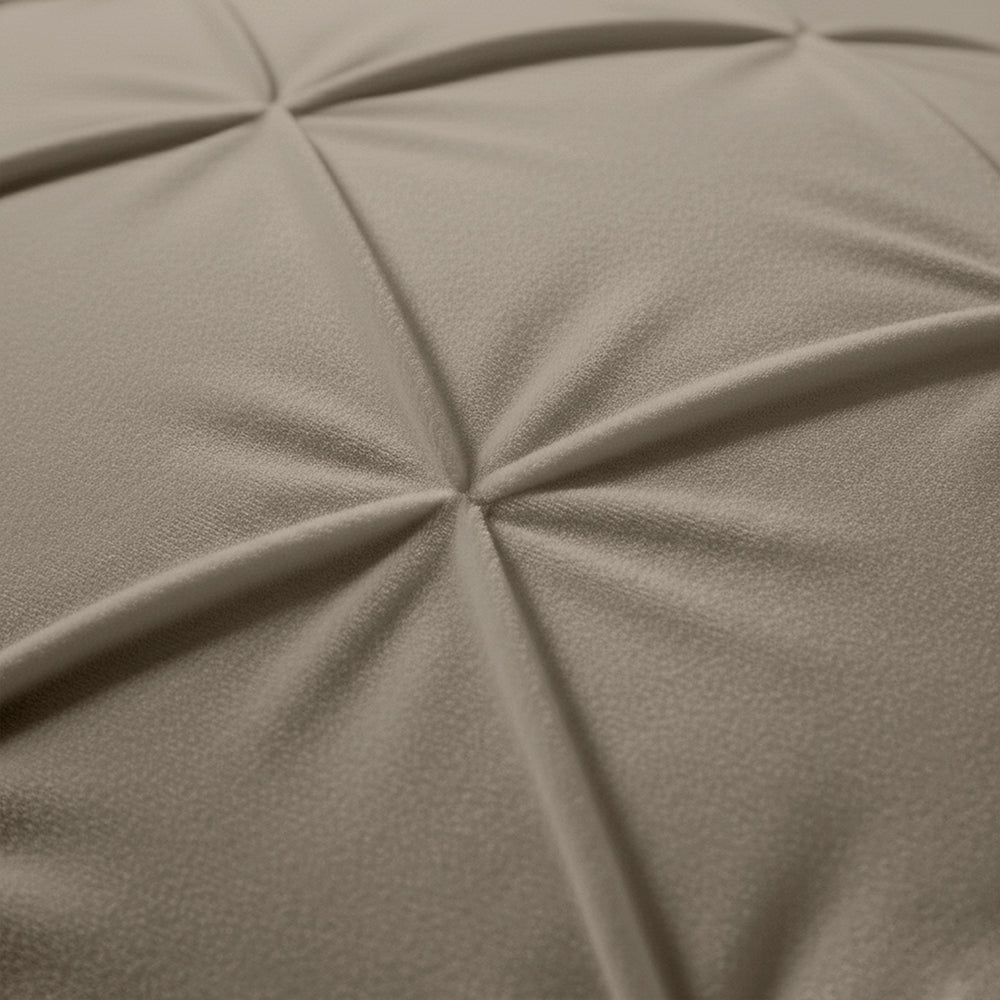 2-Pack: Kussenslopen - Licht Taupe Velvet Pintuck