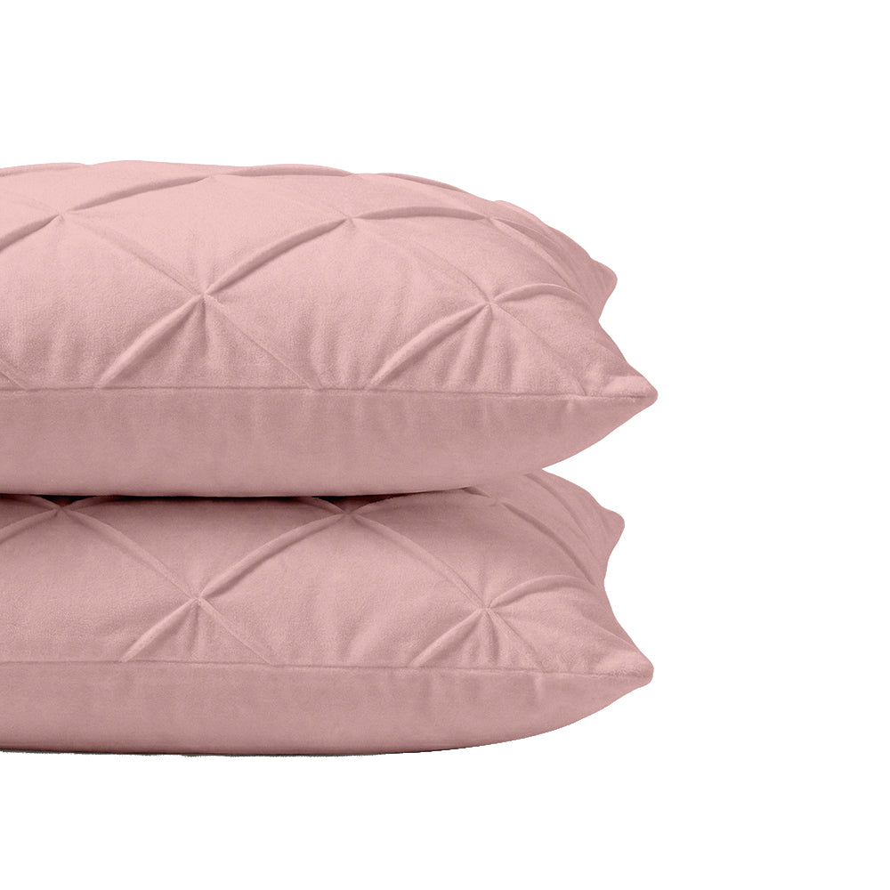 2-Pack: Kussenslopen - Roze Velvet Pintuck