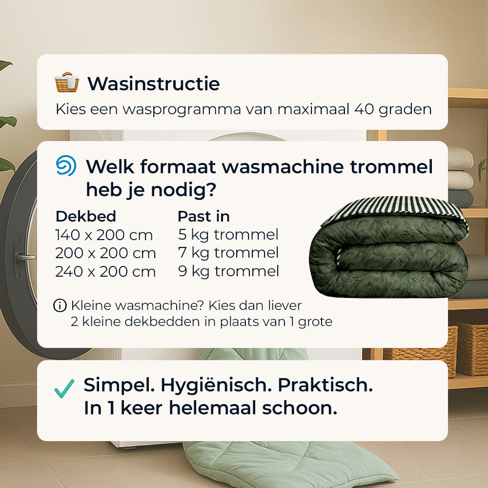 Dekbed Zonder Overtrek - Green Woods