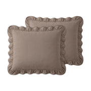 2-Pack: Kussenslopen - Taupe Ruffles