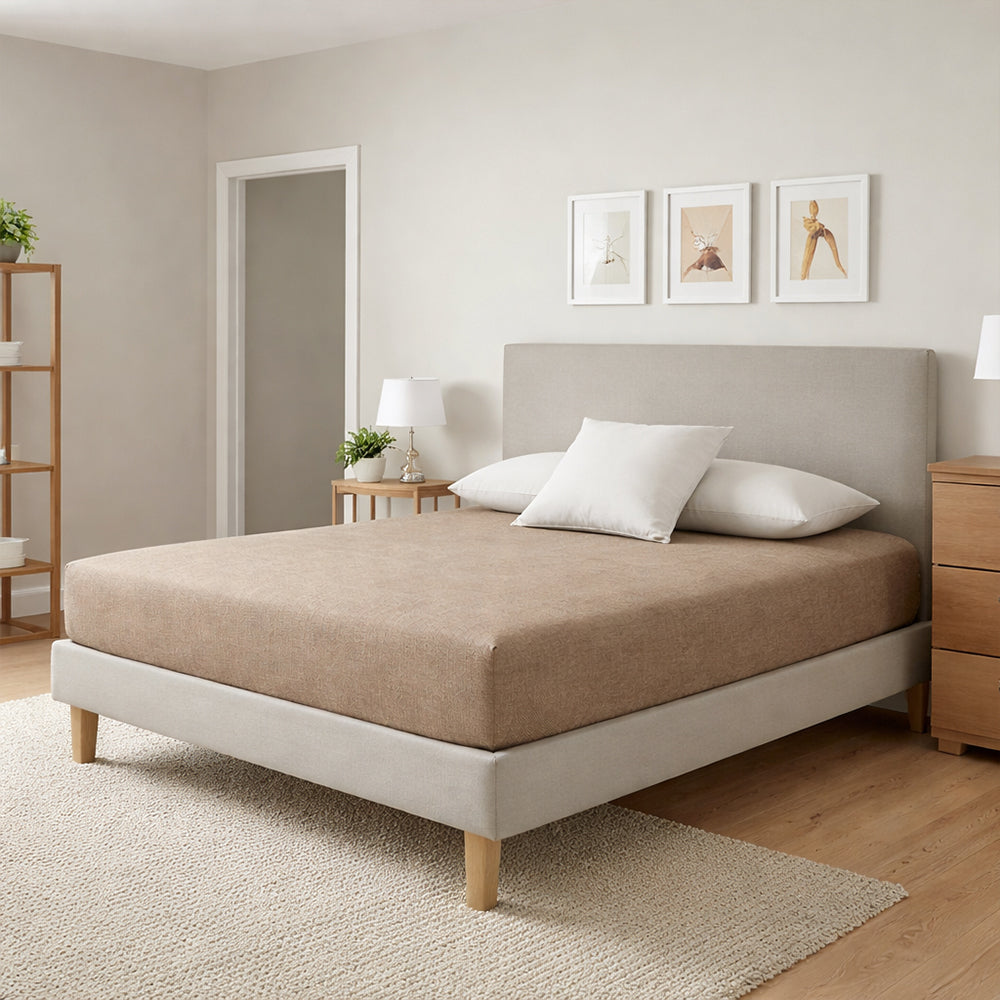 Hoeslaken - Enkel Jersey - Taupe