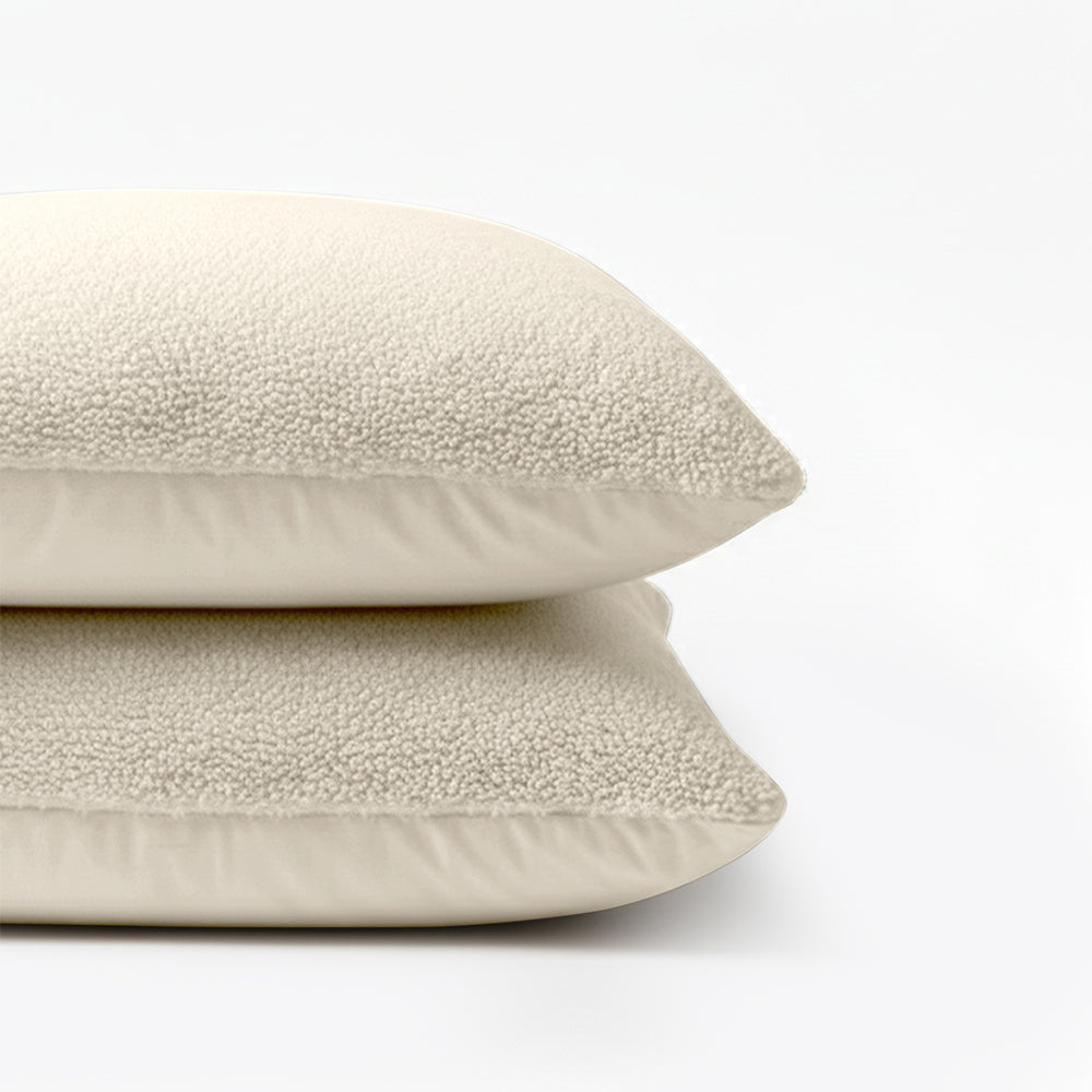 2-Pack: Kussenslopen - Beige Teddy