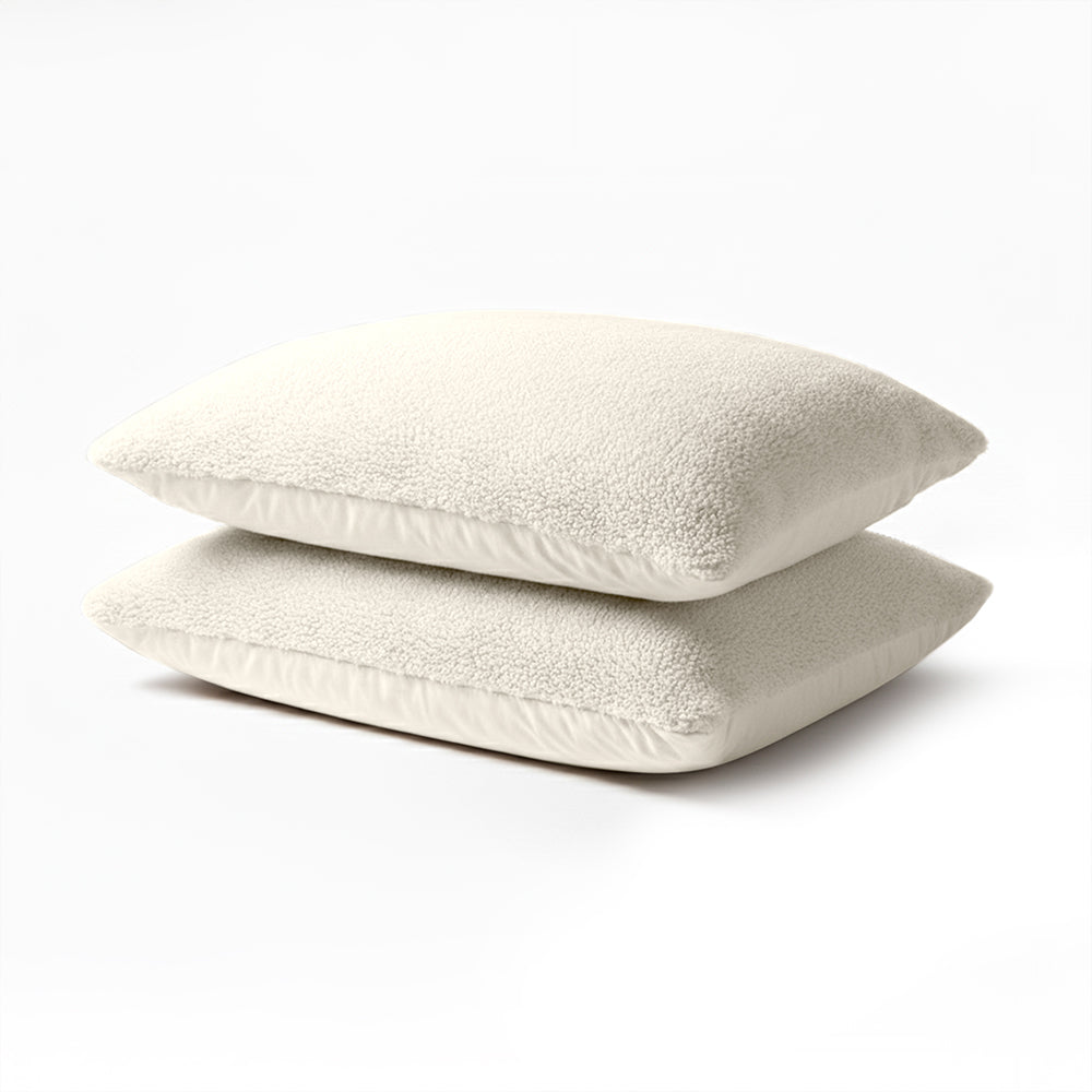 2-Pack: Kussenslopen - Beige Teddy