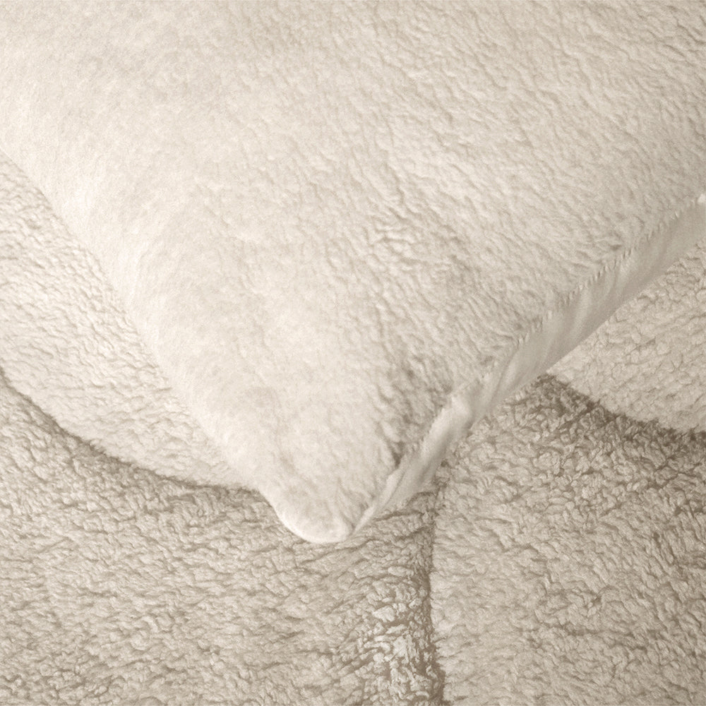 2-Pack: Kussenslopen - Beige Teddy