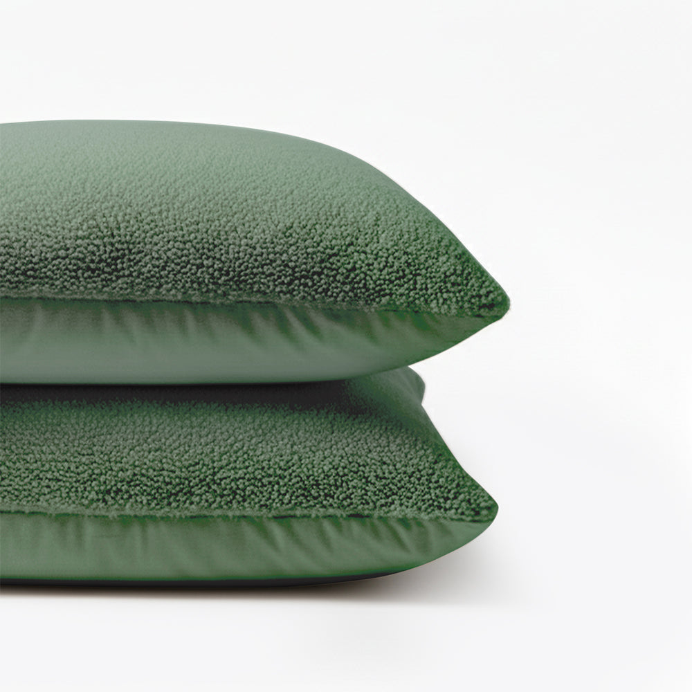 2-Pack: Kussenslopen - Groen Teddy