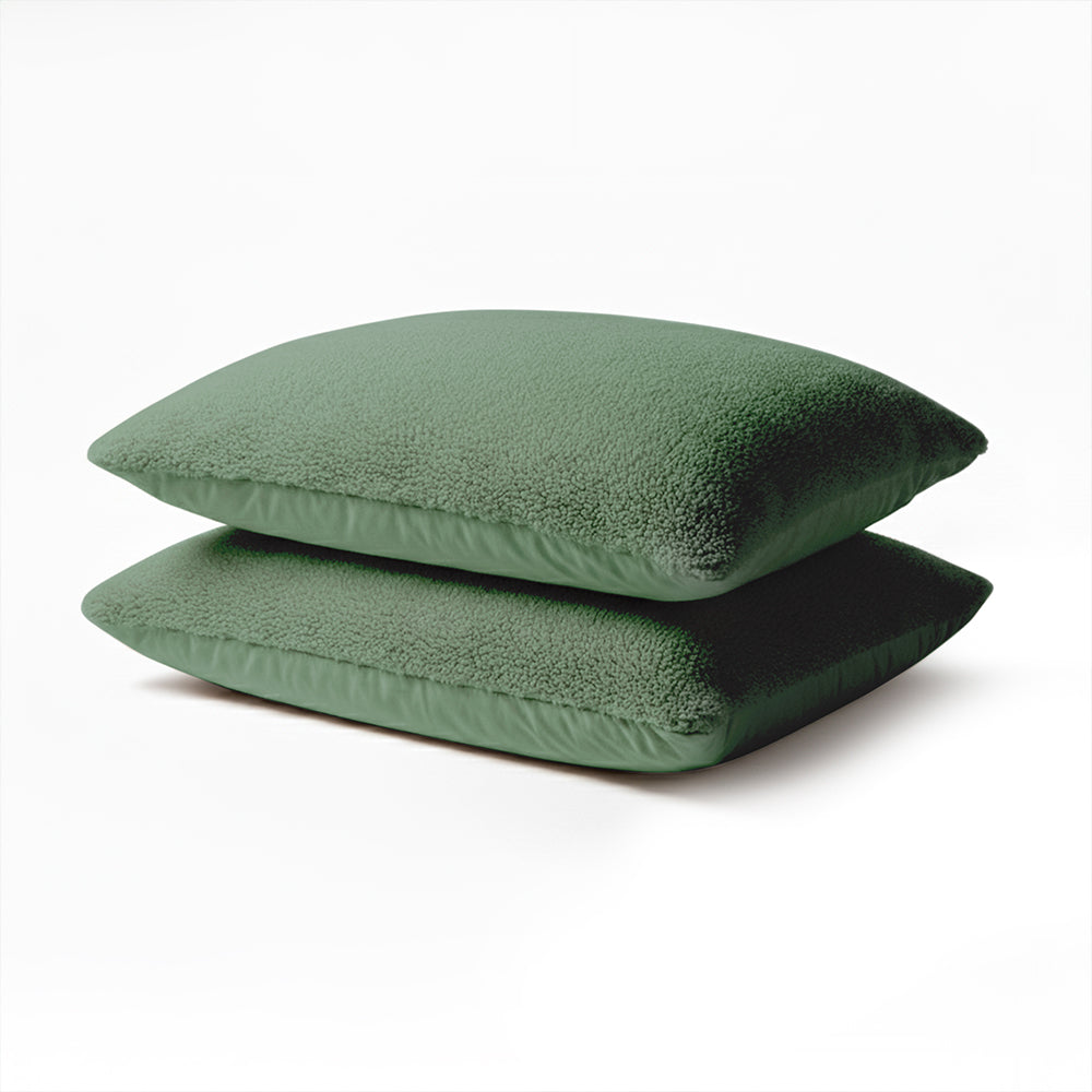 2-Pack: Kussenslopen - Groen Teddy