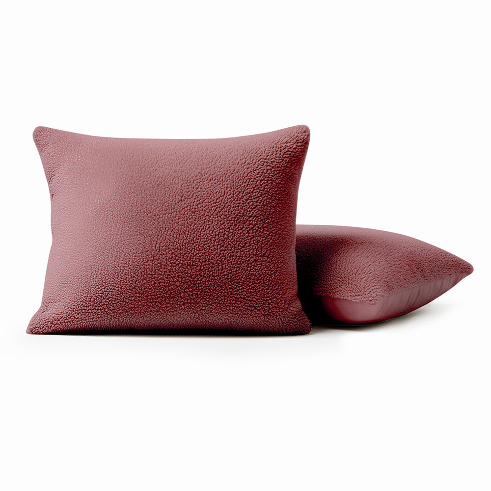 2-Pack: Kussenslopen - Oud Roze Teddy
