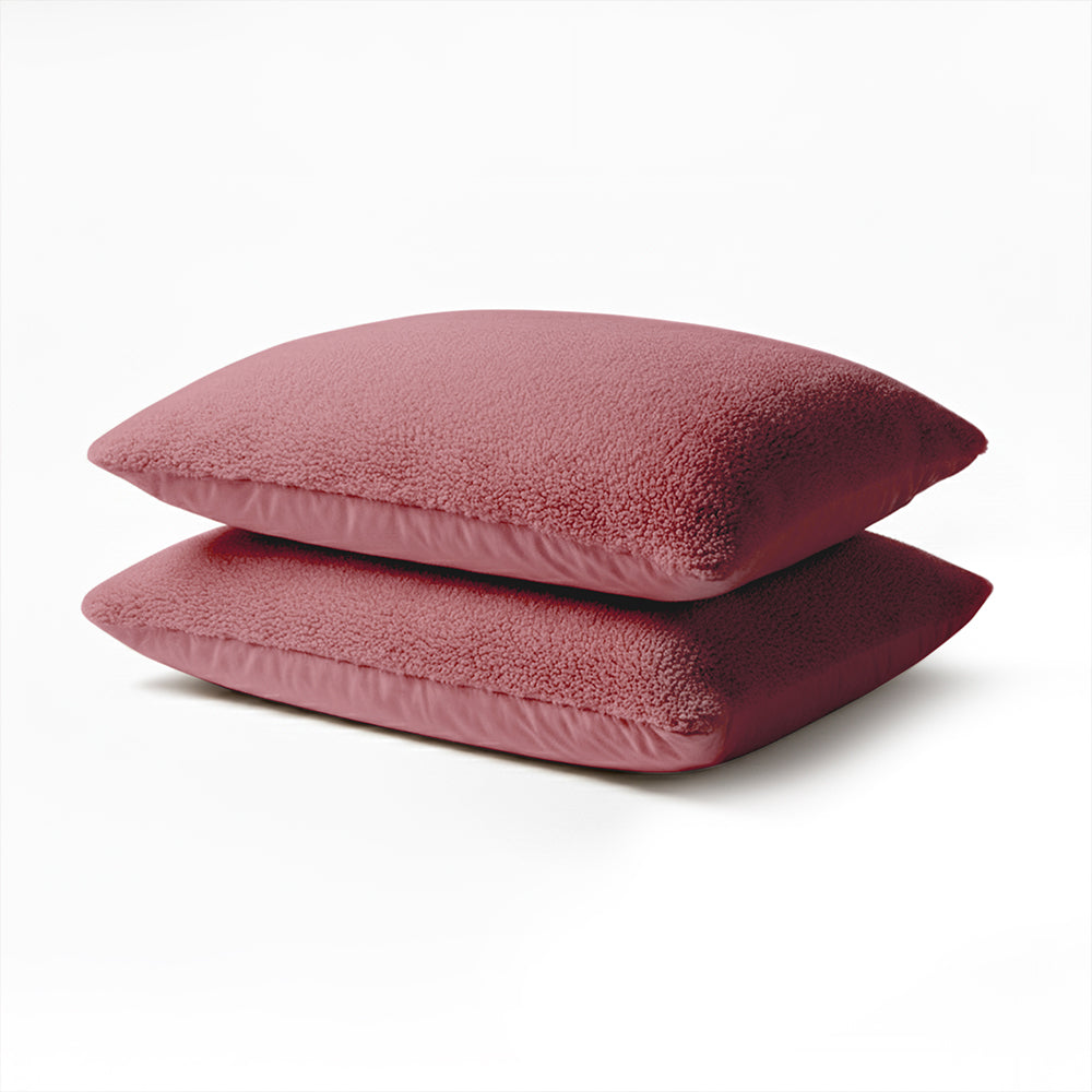 2-Pack: Kussenslopen - Oud Roze Teddy