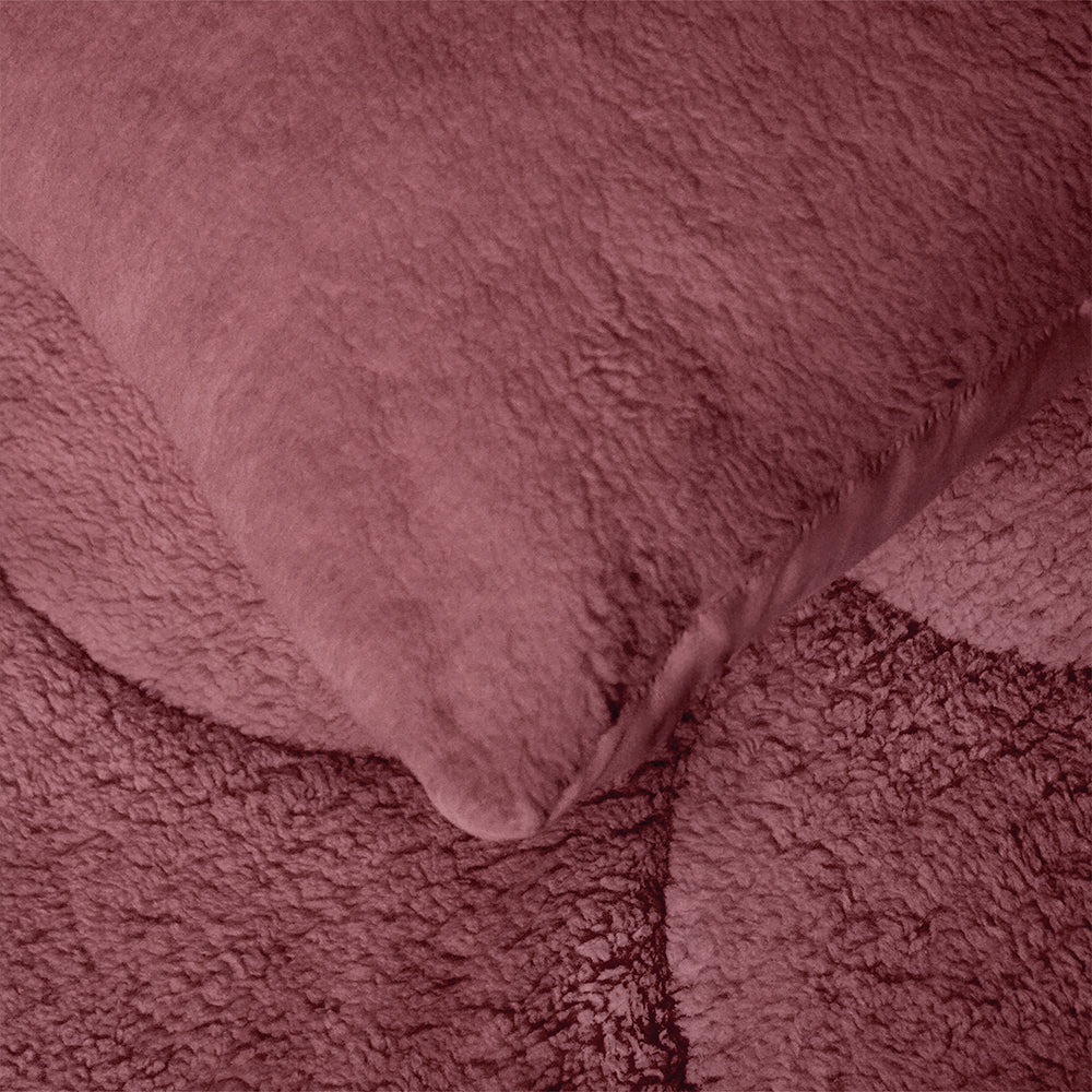 2-Pack: Kussenslopen - Oud Roze Teddy