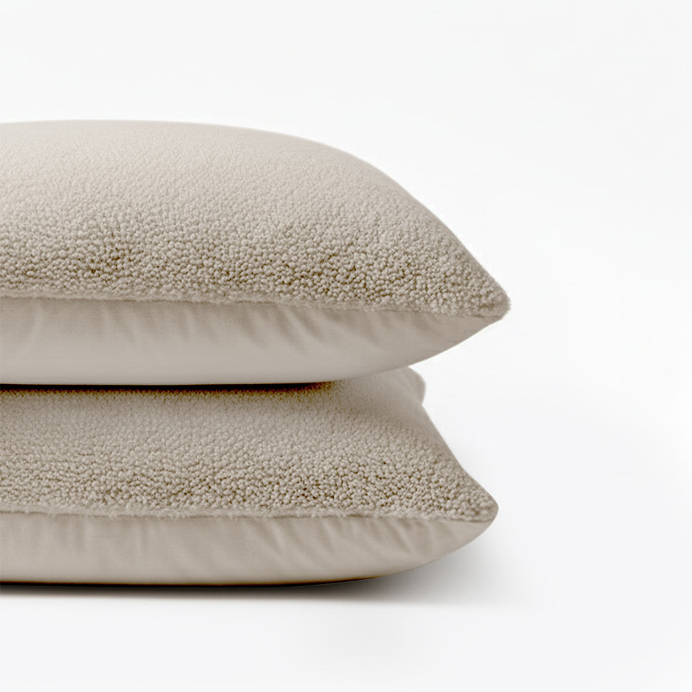 2-Pack: Kussenslopen - Taupe Teddy