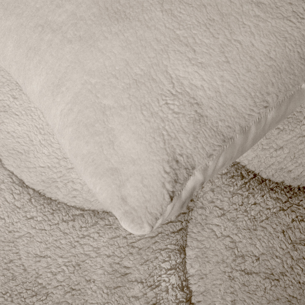 2-Pack: Kussenslopen - Taupe Teddy