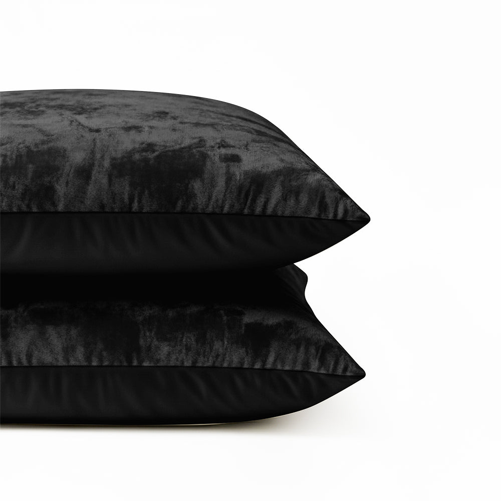2-Pack: Kussenslopen - Zwart Velvet
