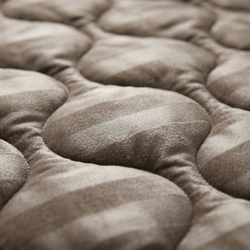 Dekbed Zonder Overtrek - Taupe Hotel Velvet Lazy