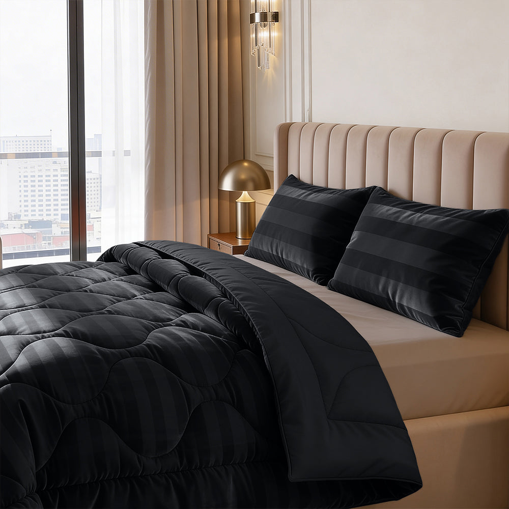 Dekbed Zonder Overtrek - Antraciet Hotel Velvet Lazy