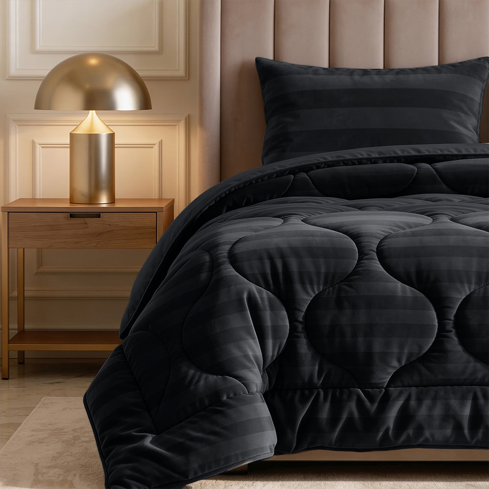 Dekbed Zonder Overtrek - Antraciet Hotel Velvet Lazy